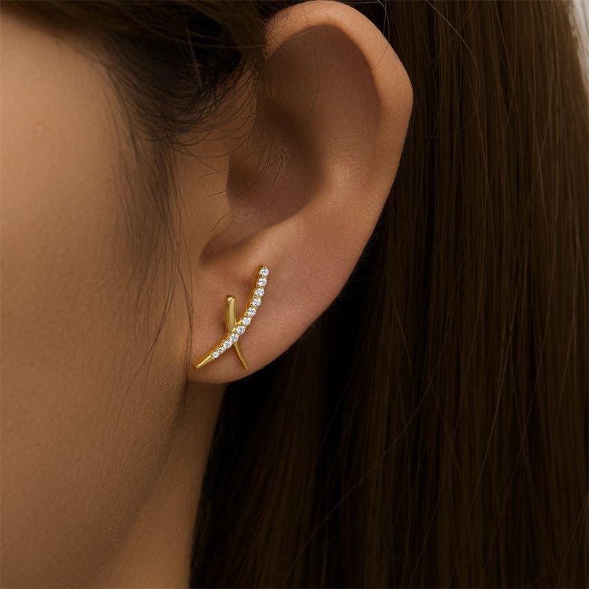 Zircon Minimalist Earrings 
