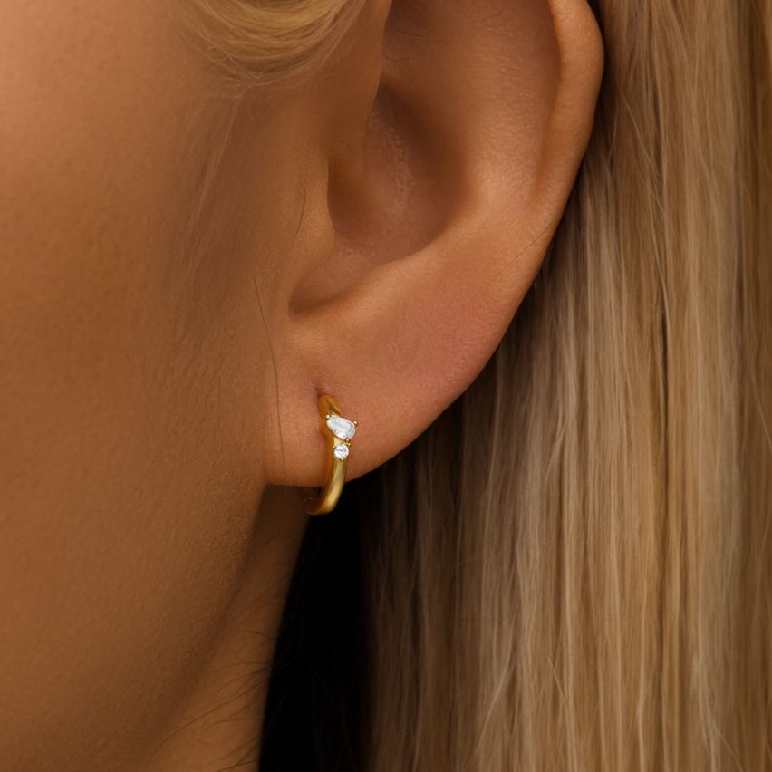 Zircon Minimalist Earrings 