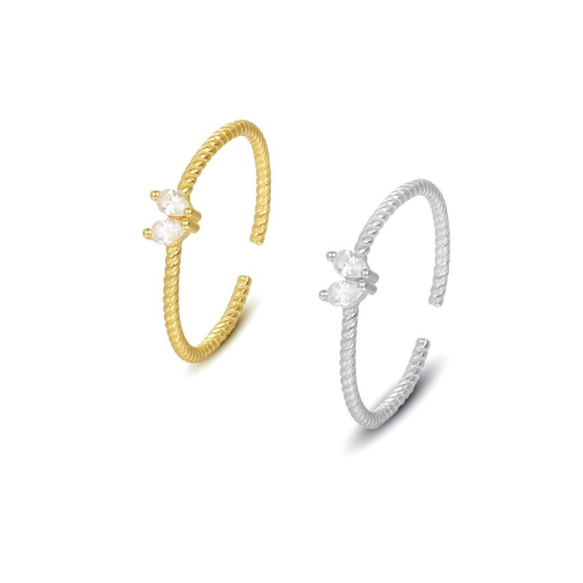 925 Silver Zircon Minimalist Rings