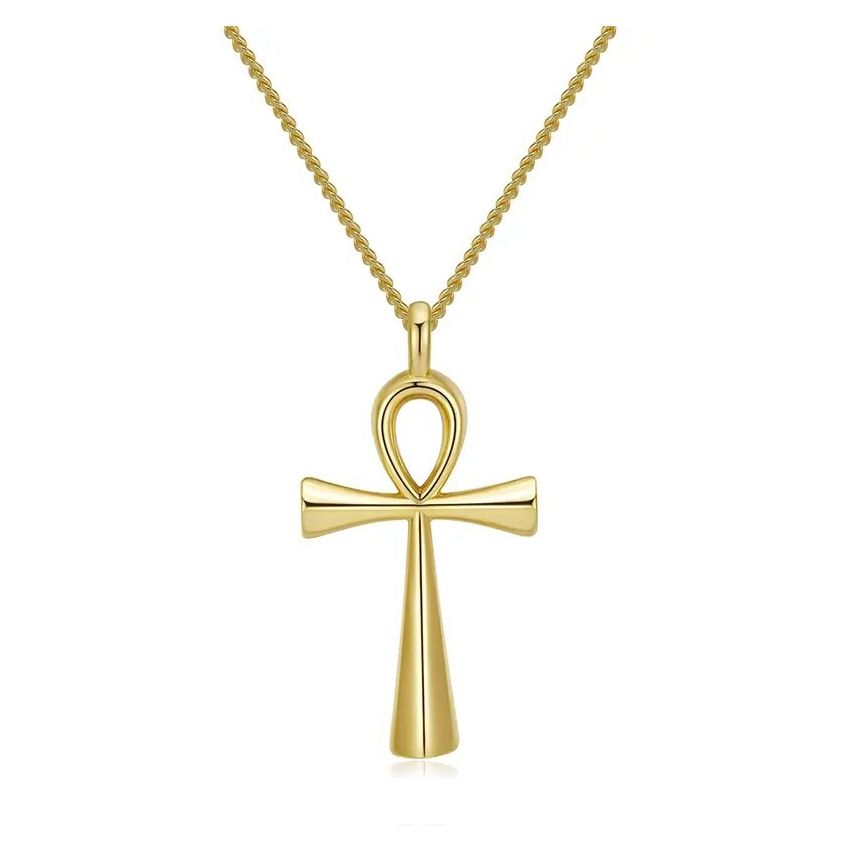 925 Silver Gold Plating Cross Pendants 3g