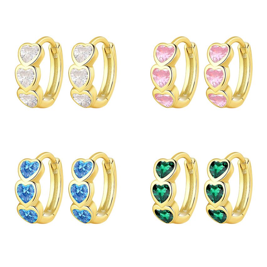 925 Silver Gold Plating Minimalist Earrings