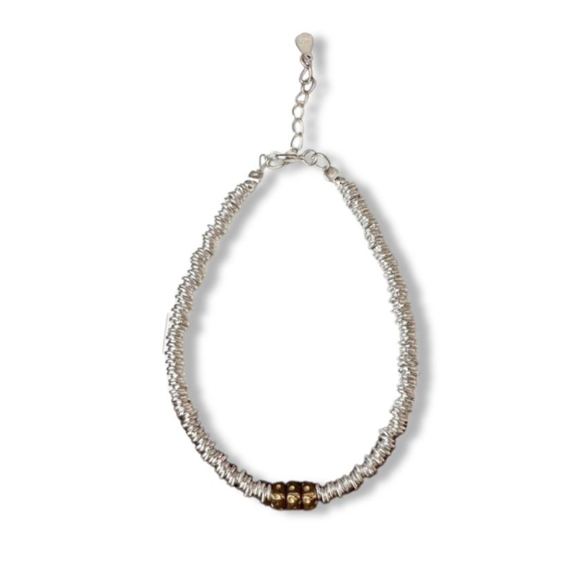 925 Silver Gold & Silver planting Beads Bracelets