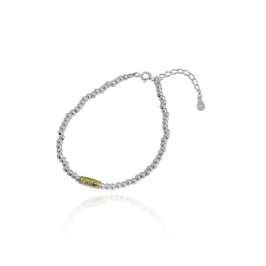 925 Silver Gold & Silver planting Beads Bracelets