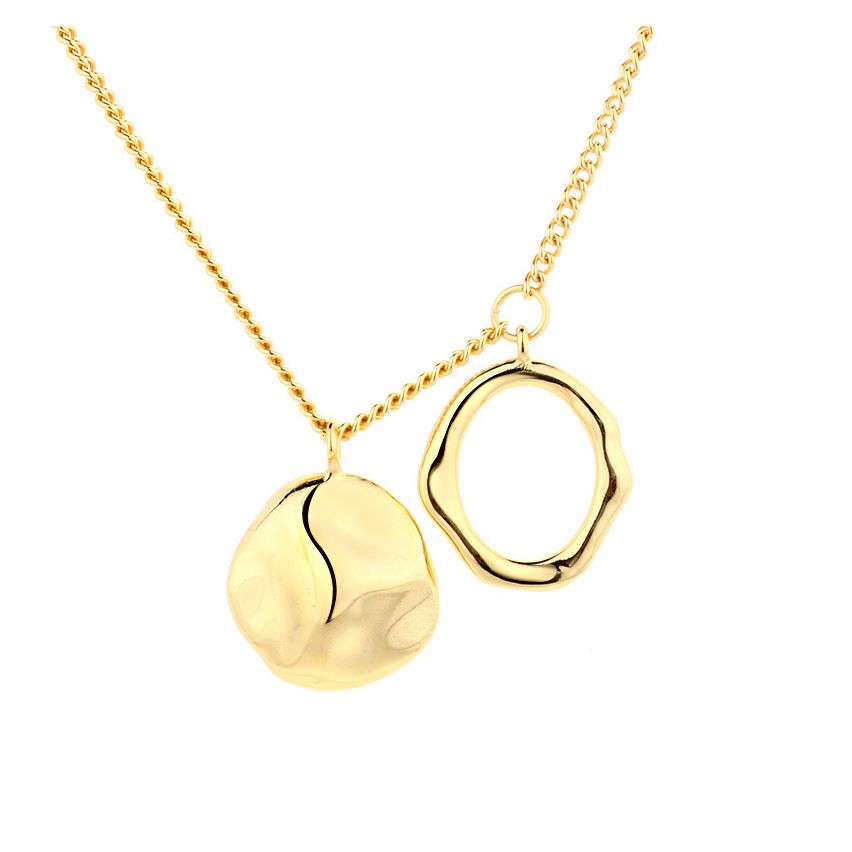 925 Silver Gold Plating Geometric Pendants 10g