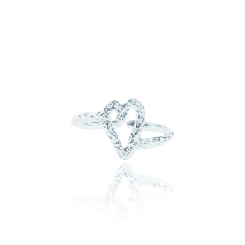 ESSENTIAL Rhodium Plating 925 Silver Geometric Rings 2g EU53 - ES13 - US6,50 