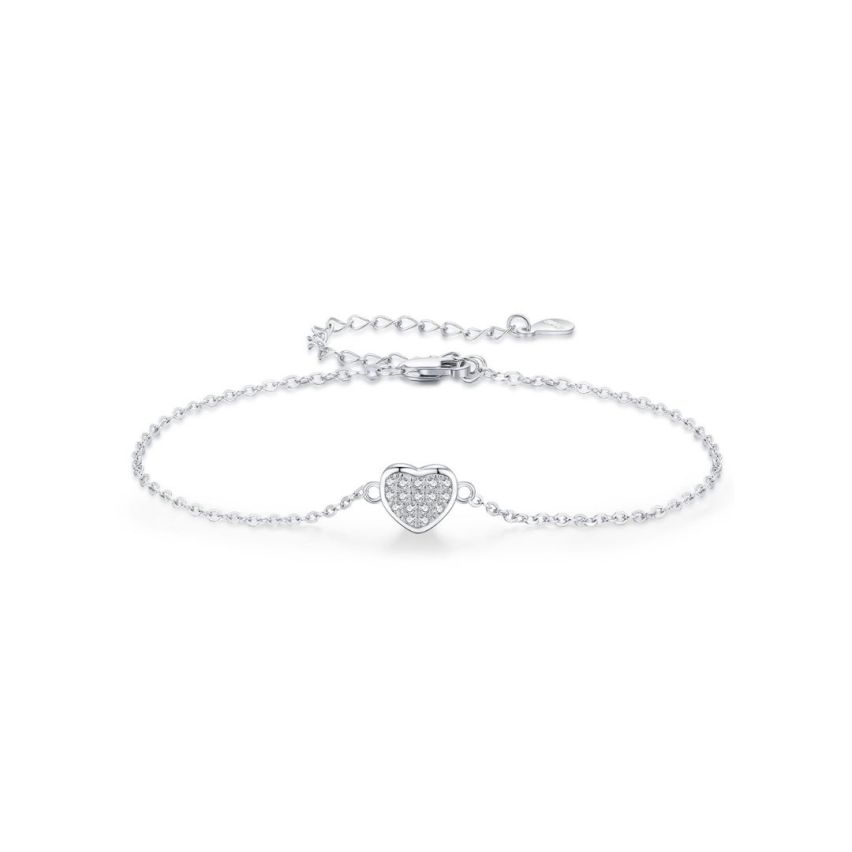 925 Silver Rhodium Plating GRA Moissanite-Diamond certificate Minimalist Bracelets