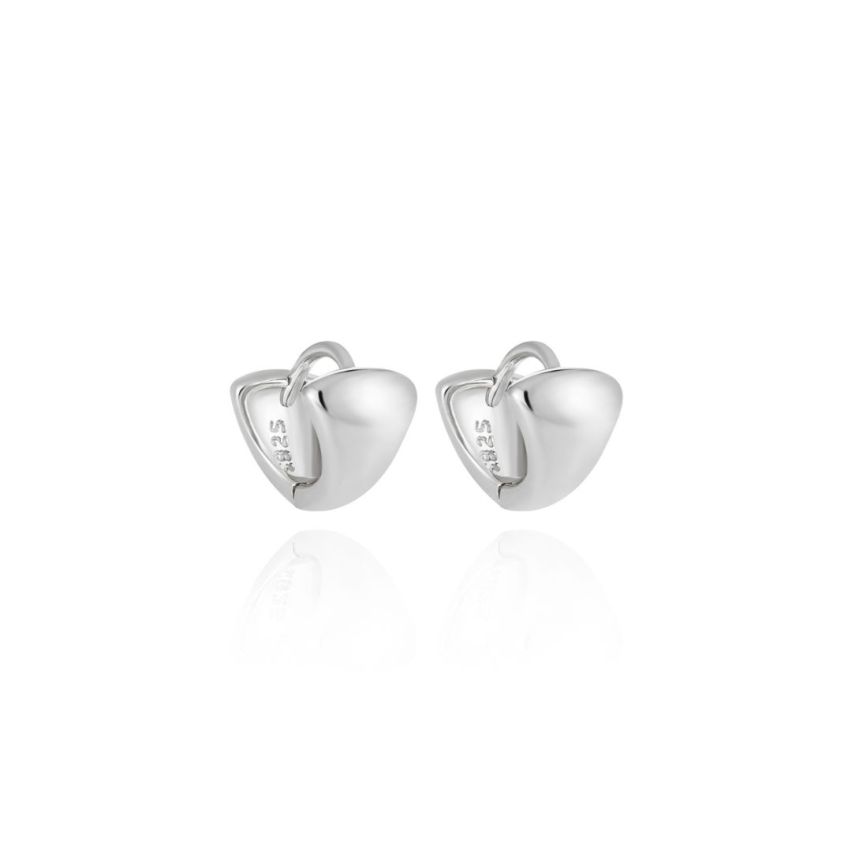 925 Silver Rhodium Plating Hoop Earrings 1.8g