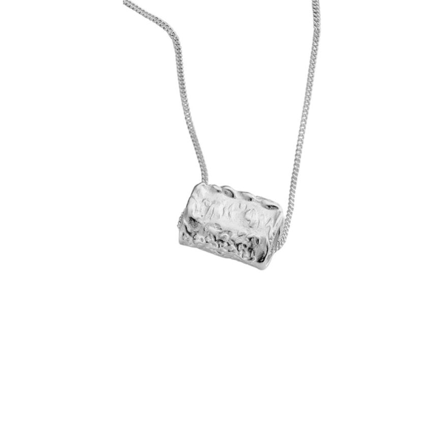 925 Silver Rhodium Plating Texture Pendants 10g