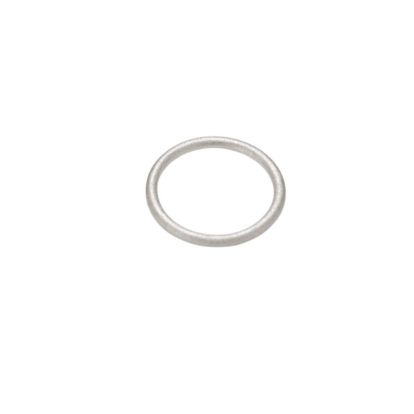 925 Silver Rhodium Plating Texture Rings