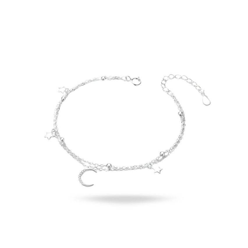 925 Silver Rhodium Plating Zircon Minimalist Bracelets 1.5g