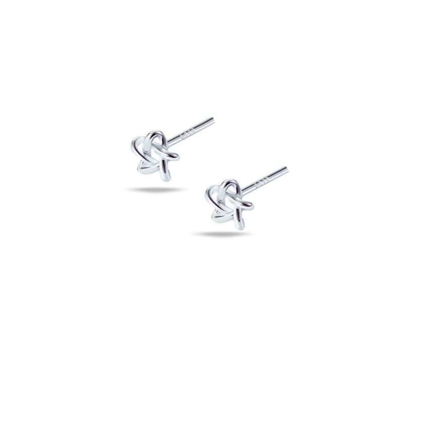 999 Silver Rhodium Plating Minimalist Earrings