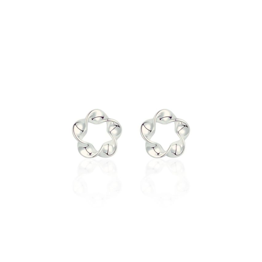 999 Silver Rhodium Plating Minimalist Earrings