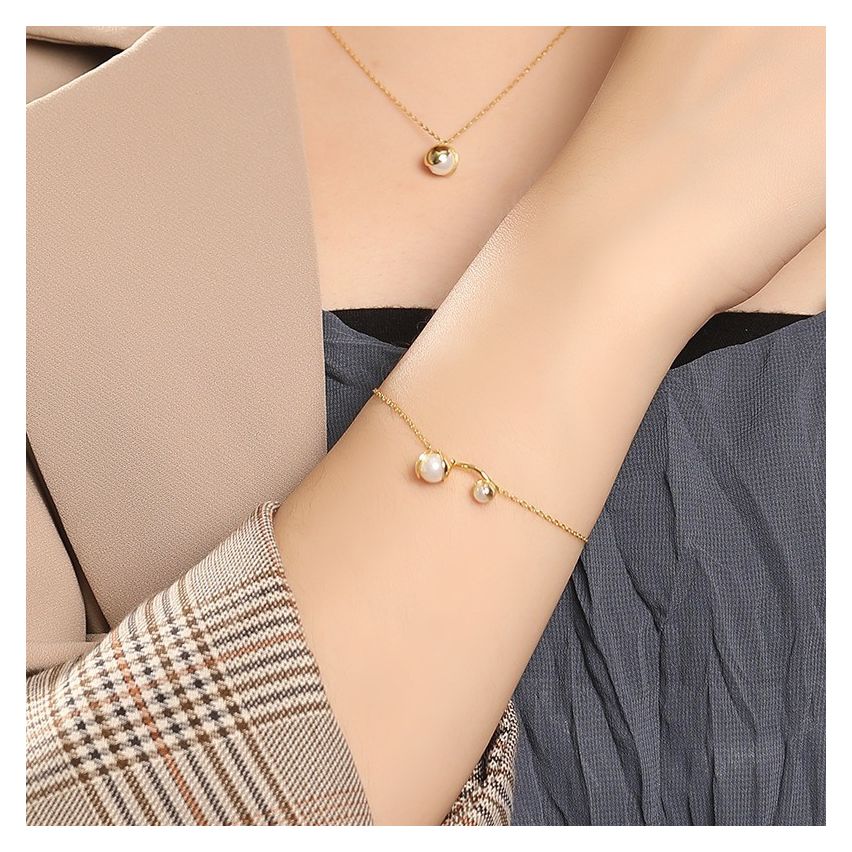 925 Silver Gold Plating Freshwater pearl Pearls Bracelets