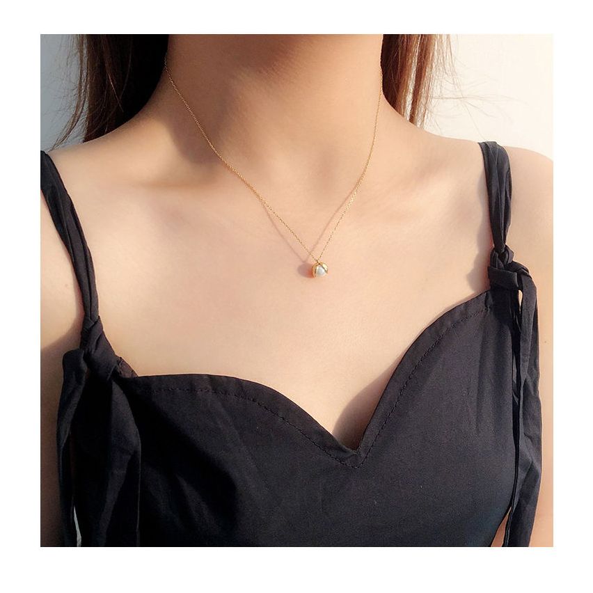 CLASSIC Gold Plating 925 Silver Freshwater pearl Pearls Pendants