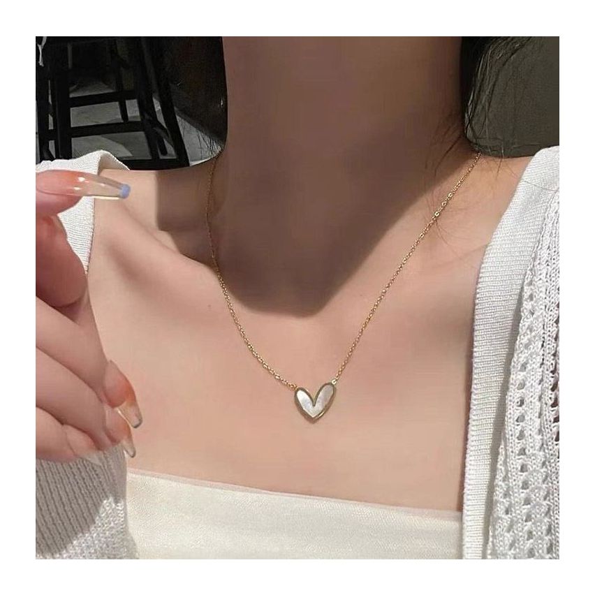 CLASSIC Gold Plating 925 Silver Mother of Pearl Geometric Pendants