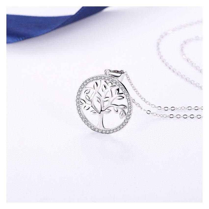 ESSENTIAL Gold Plating 925 Silver Zircon Geometric Pendants