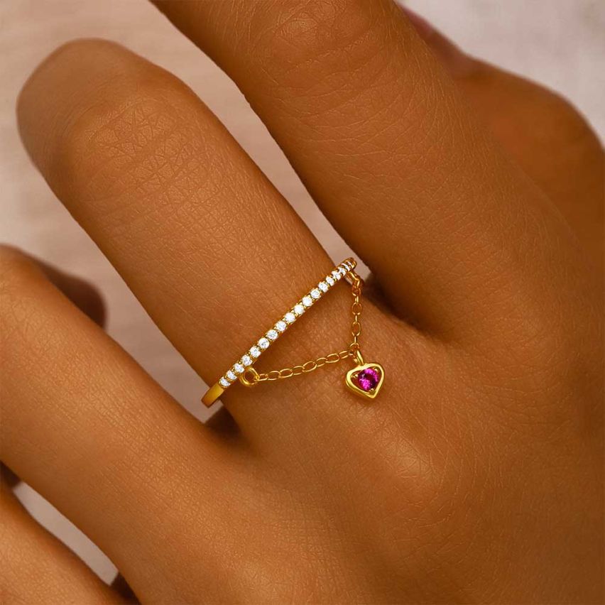 ESSENTIAL Gold Plating 925 Silver Zircon Minimalist Rings