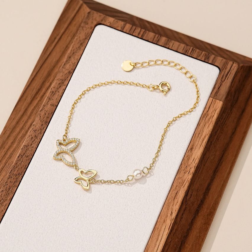 925 Silver Gold Plating Minimalist Bracelets