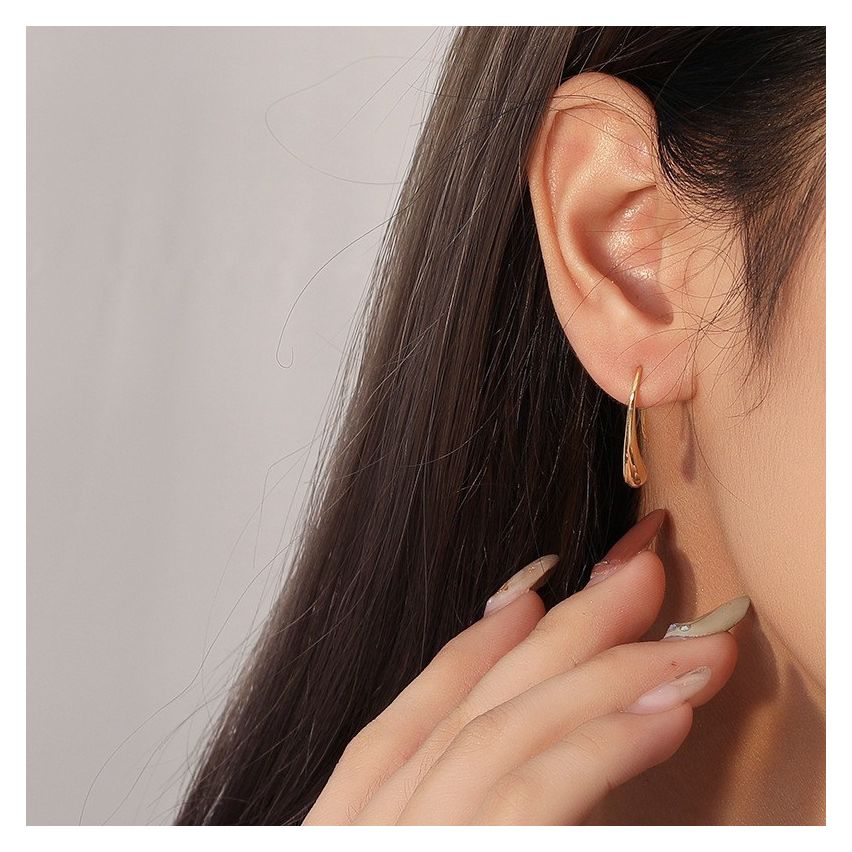 ESSENTIAL Gold Plating 925 Silver Minimalist Earrings