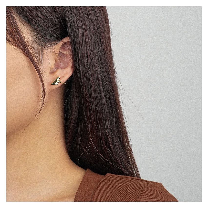 ESSENTIAL Gold Plating 925 Silver Stud Earrings