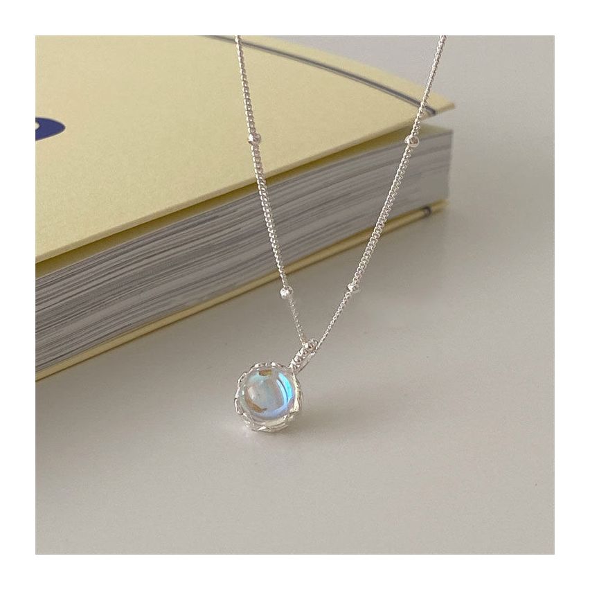 ESSENTIAL Platinum Plating 925 Silver Zircon Geometric Pendants