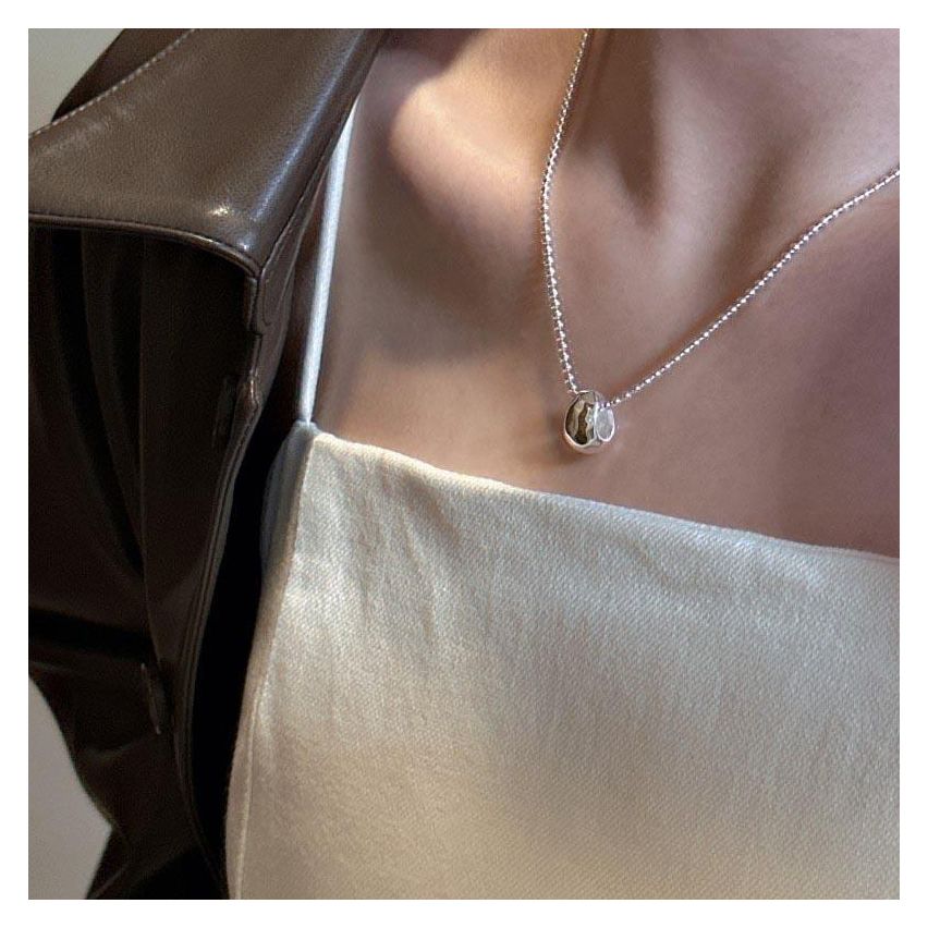 ESSENTIAL Platinum Plating 925 Silver Geometric Pendants