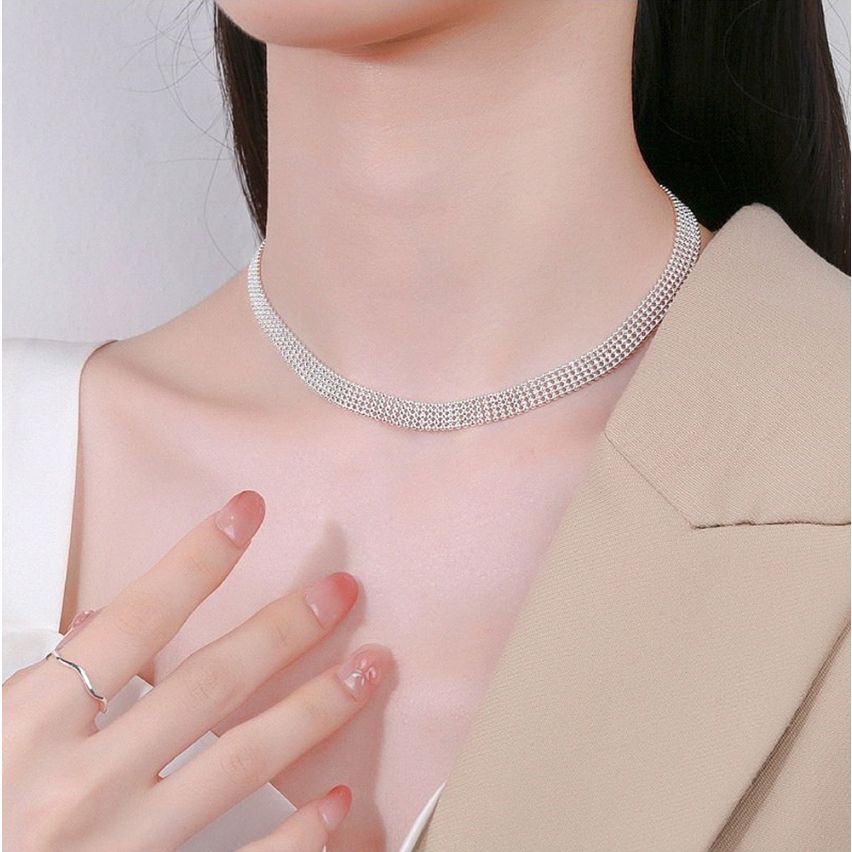 ESSENTIAL Platinum Plating 925 Silver Links Pendants