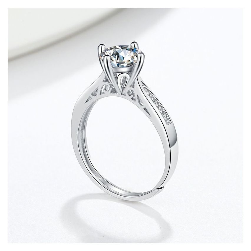 CLASSIC Rhodium Plating 925 Silver Promise ring Rings