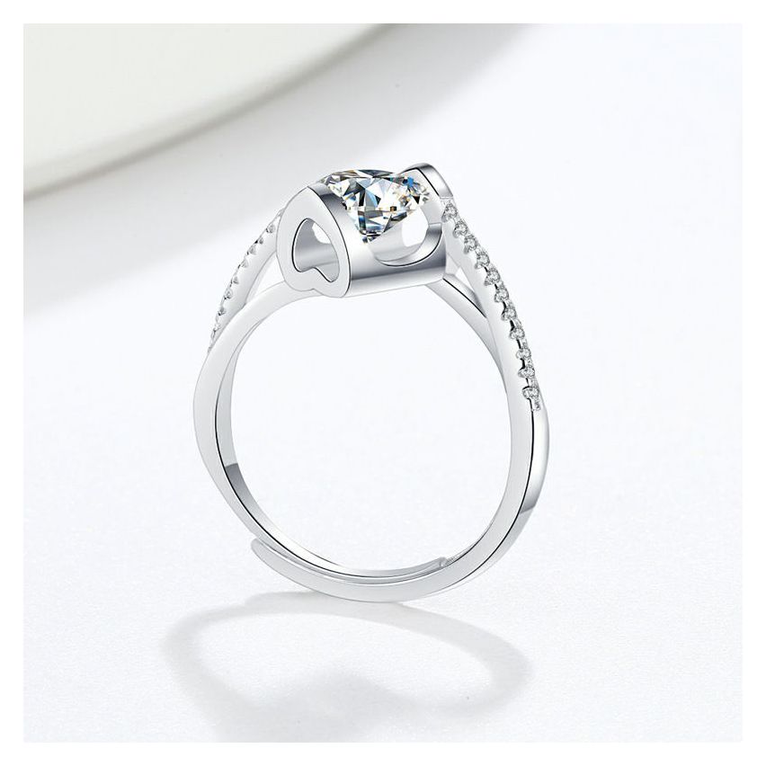 CLASSIC Rhodium Plating 925 Silver Promise ring Rings