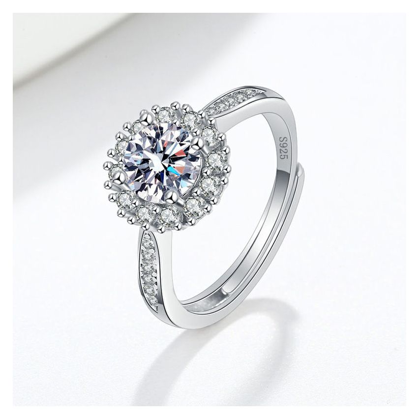 CLASSIC Rhodium Plating 925 Silver Promise ring Rings