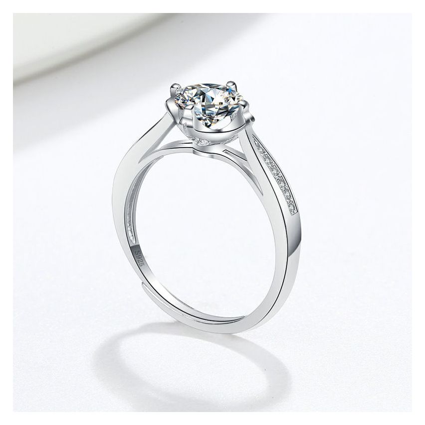 CLASSIC Rhodium Plating 925 Silver Promise ring Rings