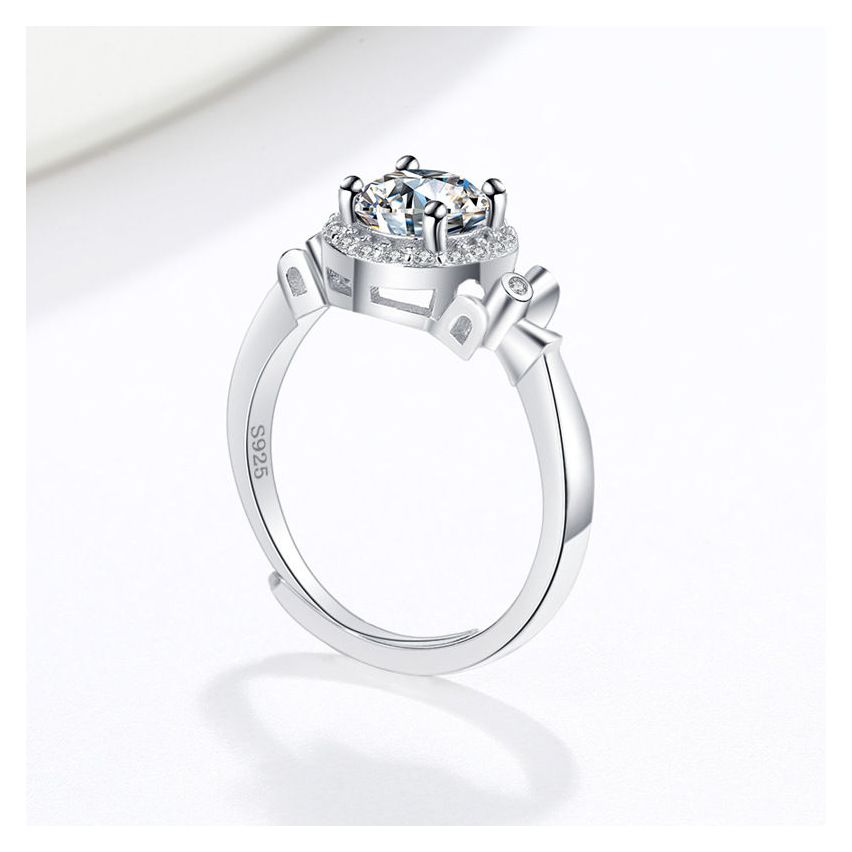 CLASSIC Rhodium Plating 925 Silver Promise ring Rings
