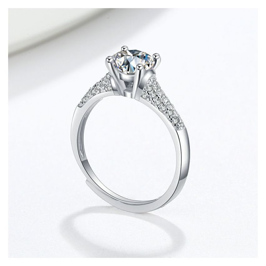 CLASSIC Rhodium Plating 925 Silver Promise ring Rings
