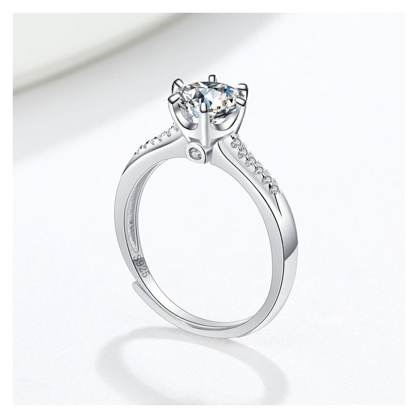 CLASSIC Rhodium Plating 925 Silver Promise ring Rings