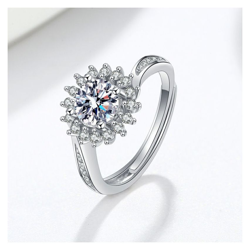 CLASSIC Rhodium Plating 925 Silver Promise ring Rings