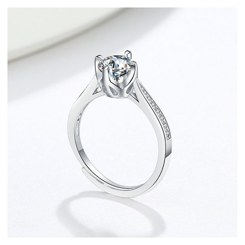 CLASSIC Rhodium Plating 925 Silver Promise ring Rings