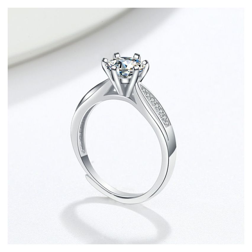 CLASSIC Rhodium Plating 925 Silver Promise ring Rings