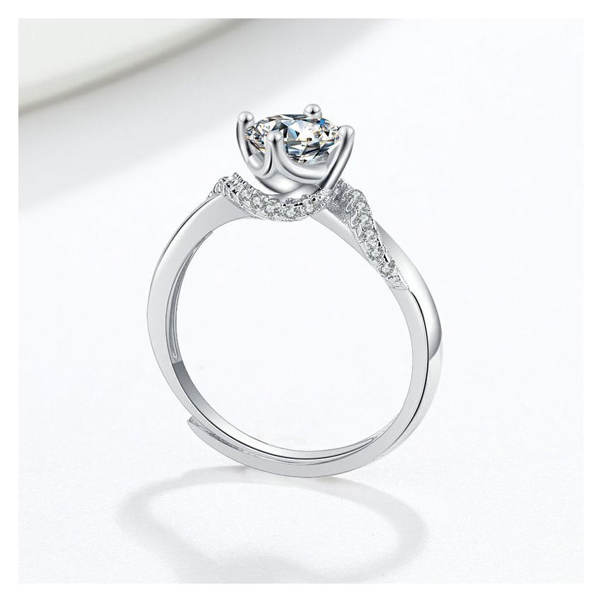 CLASSIC Rhodium Plating 925 Silver Promise ring Rings