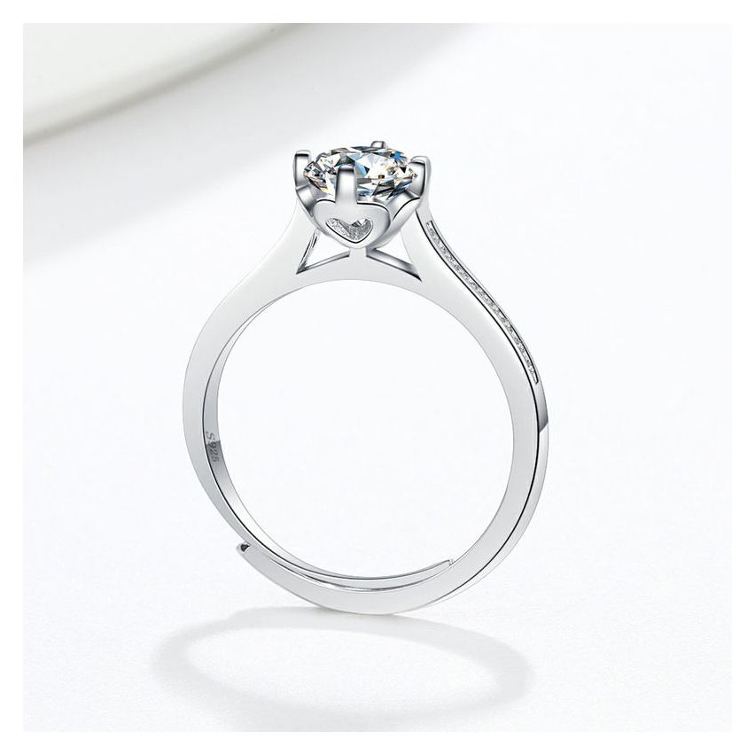 CLASSIC Rhodium Plating 925 Silver Promise ring Rings