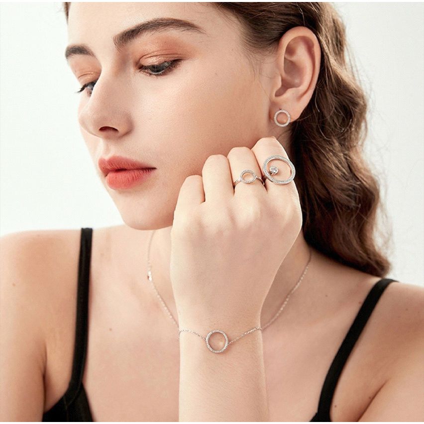 925 Silver Rhodium Plating Zircon Minimalist Bracelets