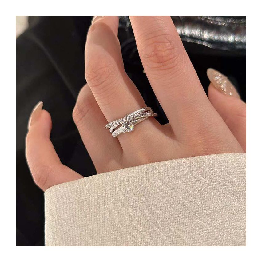 Rhodium Plating Zircon Rings 