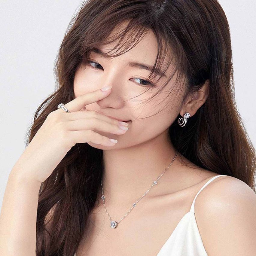 CLASSIC Rhodium Plating 925 Silver Zircon Minimalist Pendants