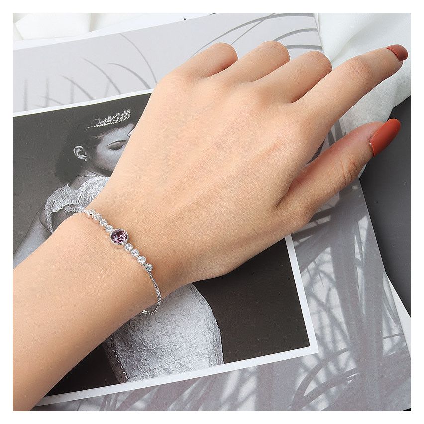 925 Silver Rhodium Plating Zircon Tennis Bracelets
