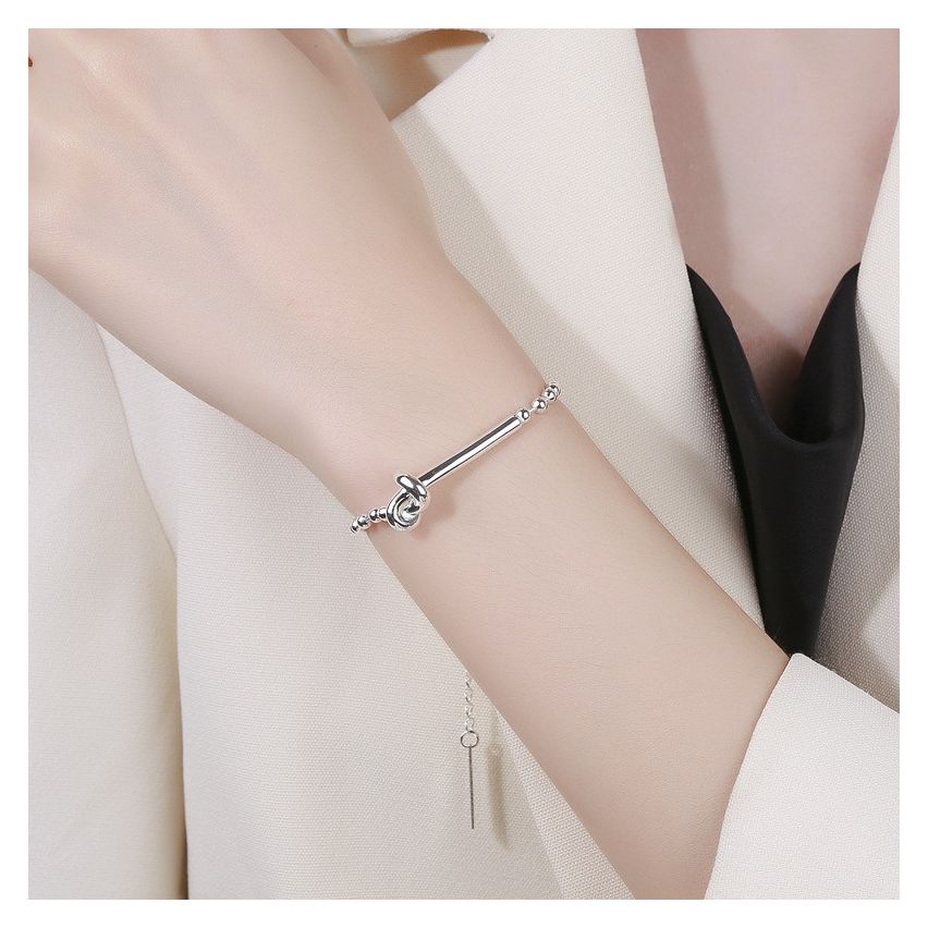 925 Silver Rhodium Plating Geometric Bracelets