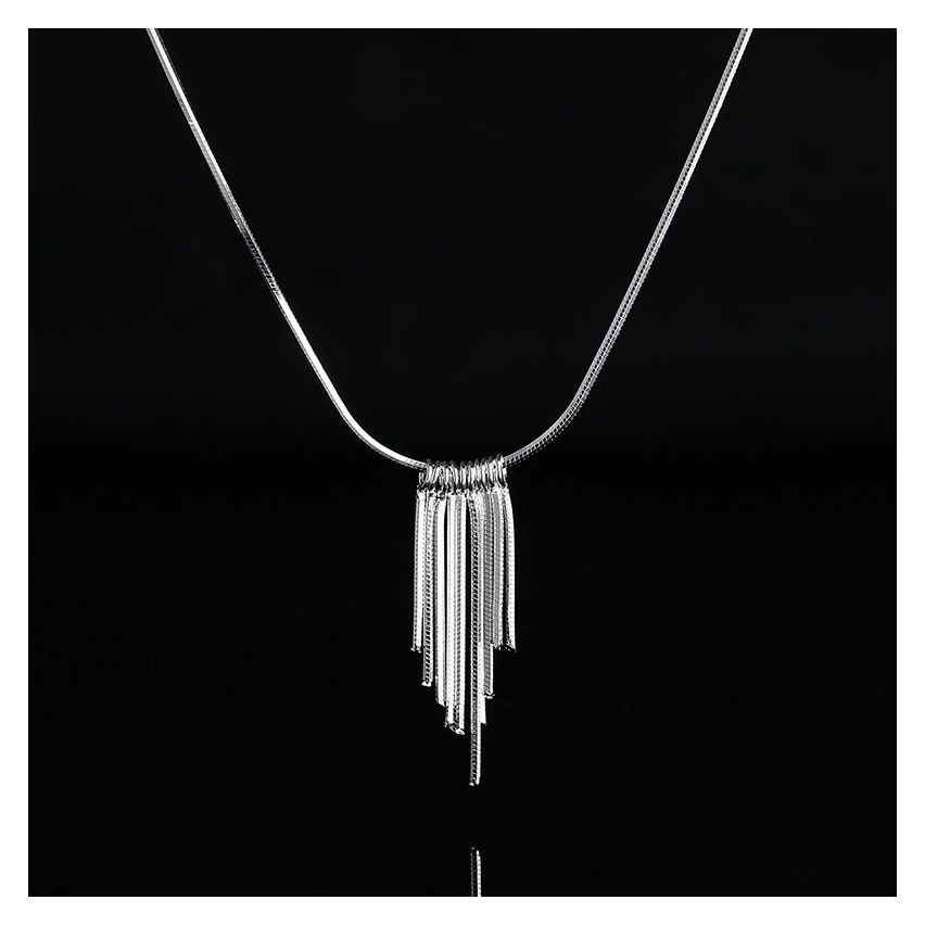 925 Silver Rhodium Plating Long Pendants