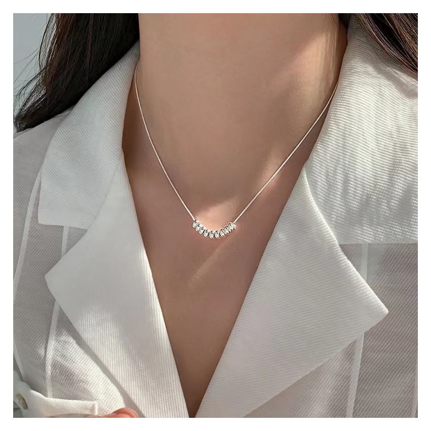 ESSENTIAL Rhodium Plating 925 Silver Minimalist Pendants