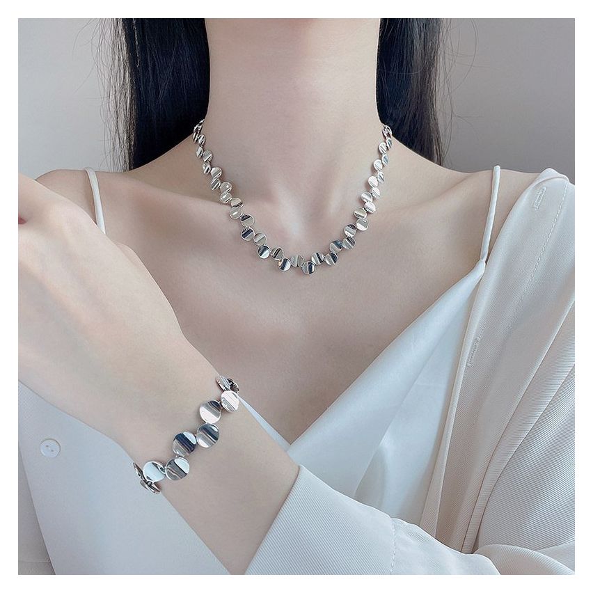 925 Silver Rhodium Plating Smooth Bracelets