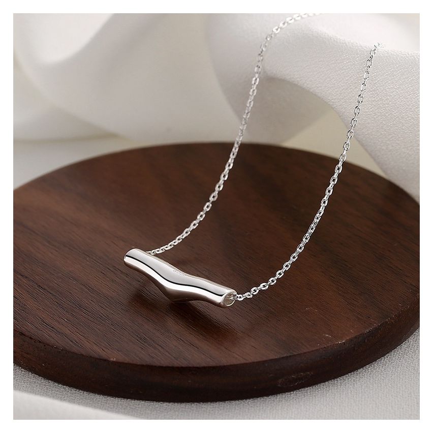 ESSENTIAL Rhodium Plating 925 Silver Smooth Pendants