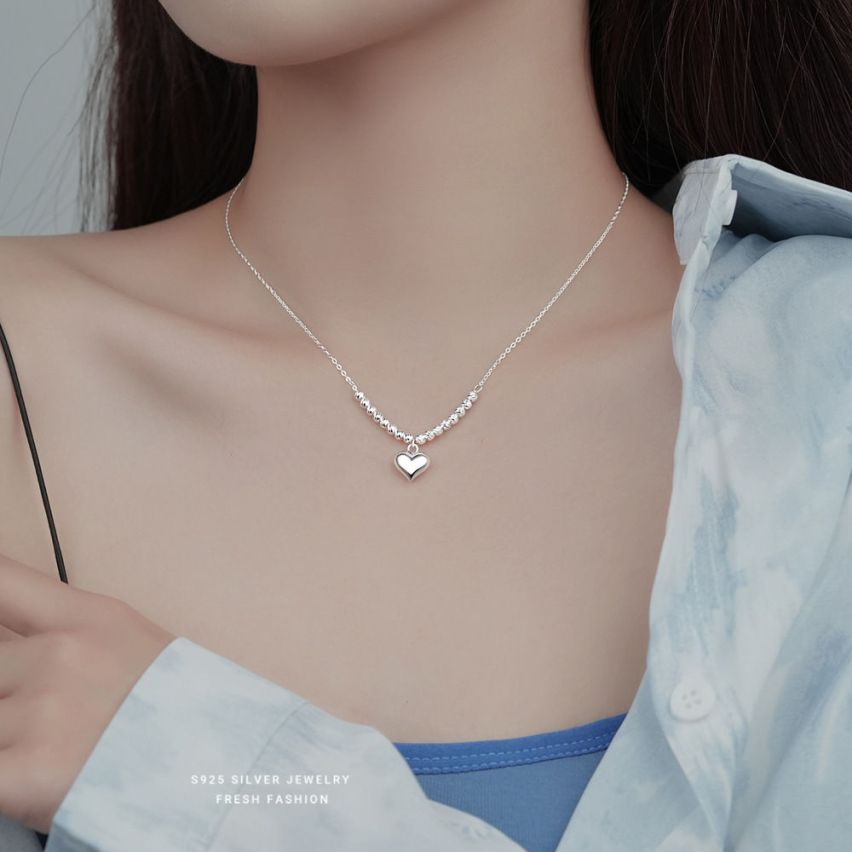 ESSENTIAL Rhodium Plating 925 Silver Smooth Pendants