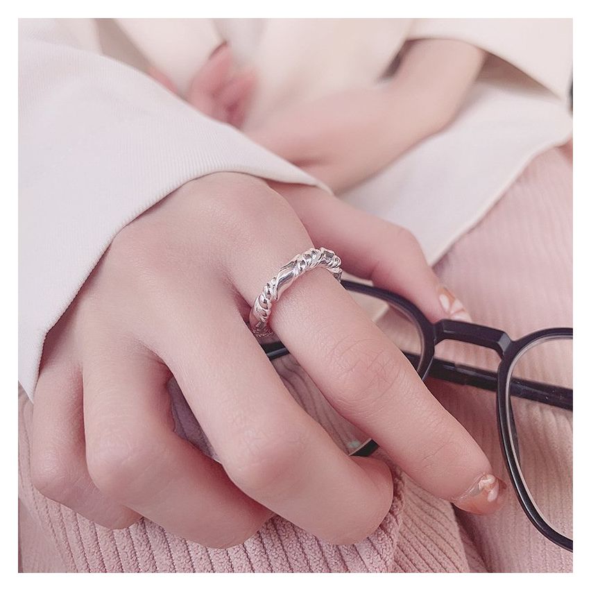 925 Silver Rhodium Plating Smooth Rings